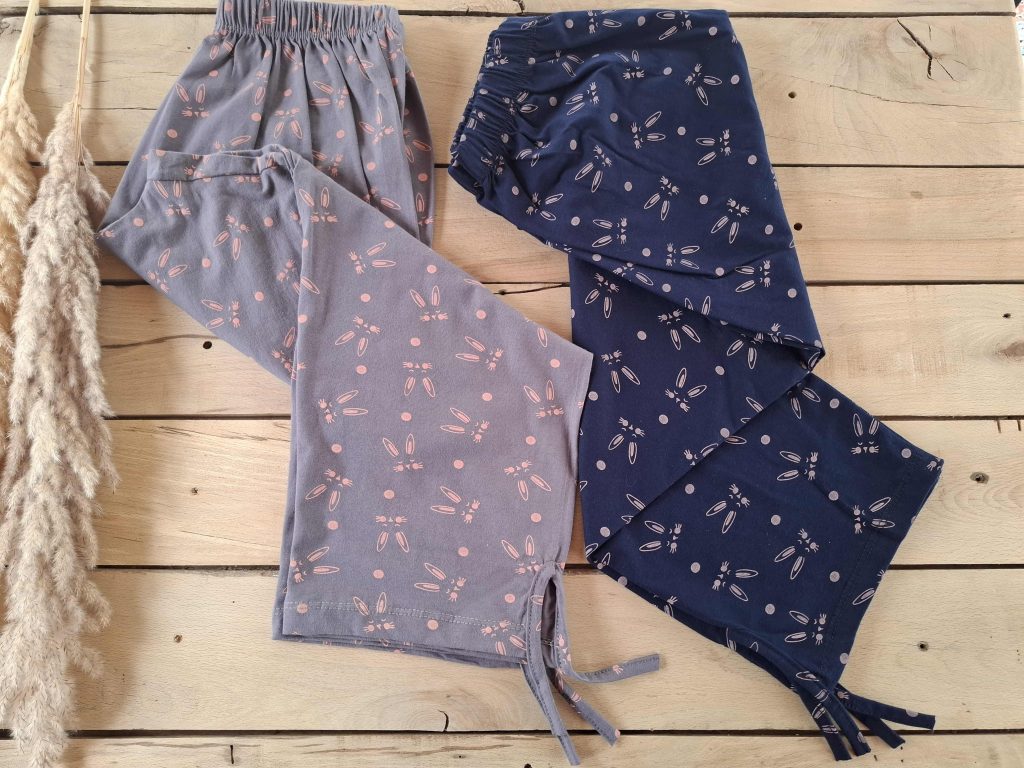 شلوارک خانگی کمرکشی بنددار