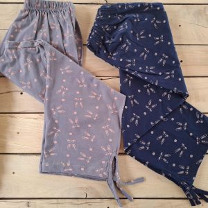 شلوارک خانگی کمرکشی بنددار