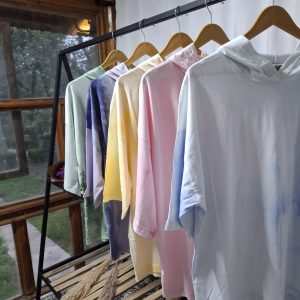 هودی آستین کوتاه آب رنگی