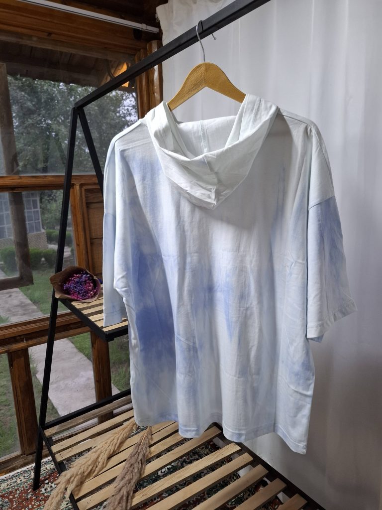 هودی آستین کوتاه آب رنگی