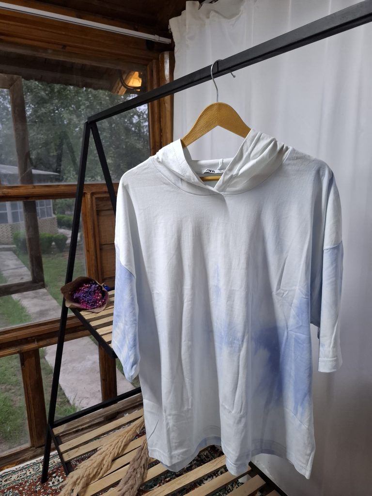 هودی آستین کوتاه آب رنگی