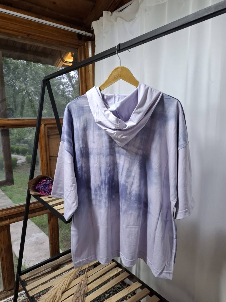 هودی آستین کوتاه آب رنگی