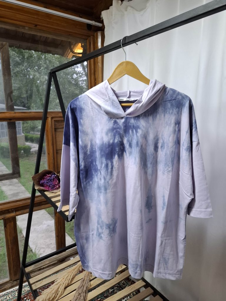 هودی آستین کوتاه آب رنگی