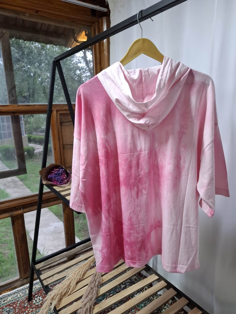 هودی آستین کوتاه آب رنگی