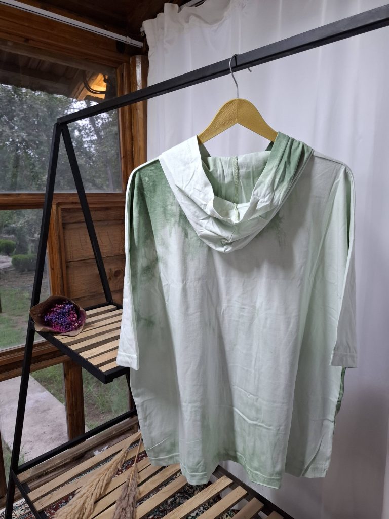 هودی آستین کوتاه آب رنگی