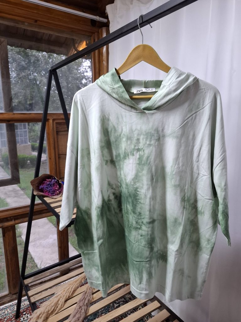 هودی آستین کوتاه آب رنگی