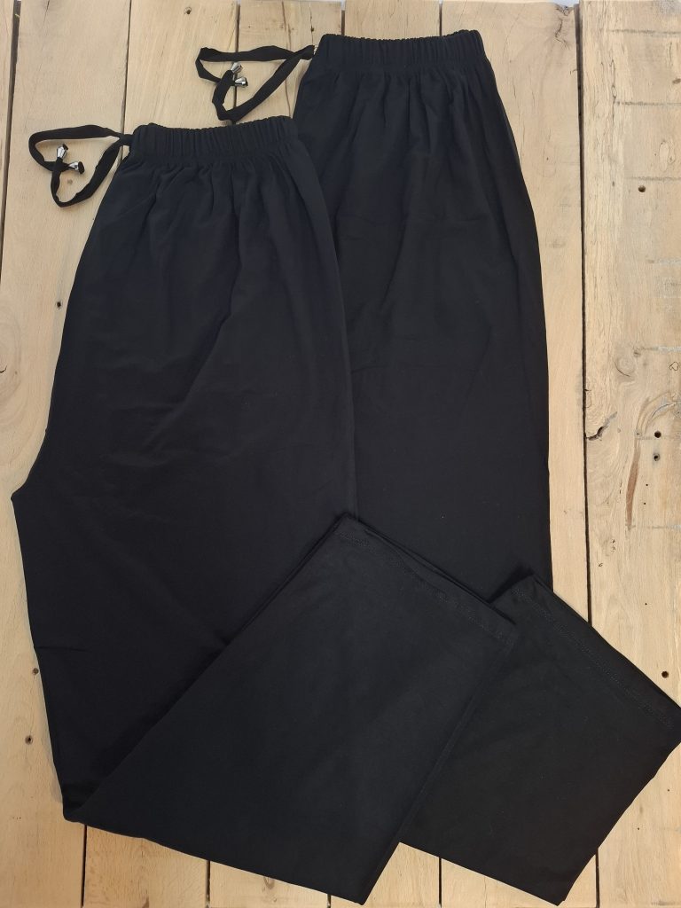 شلوار نخ پنبه مشکی