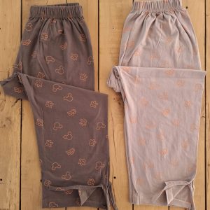 شلوارک خانگی پایین چاک دار