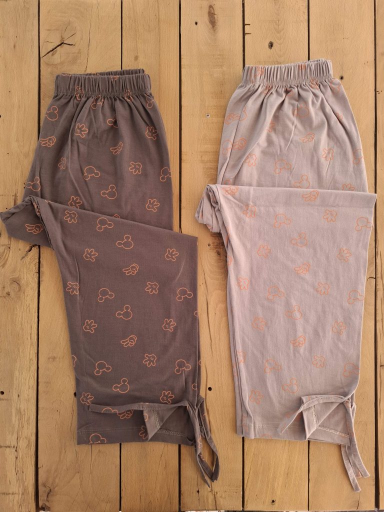 شلوارک خانگی پایین چاک دار