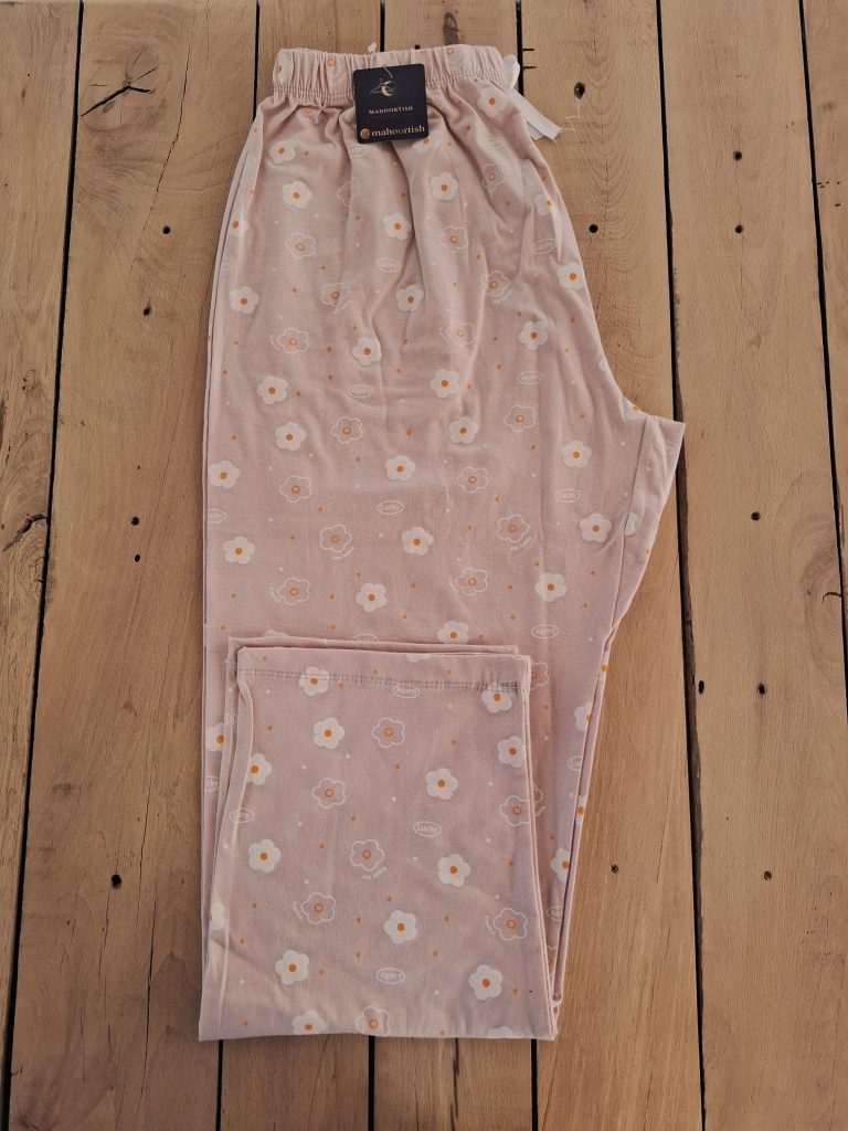 شلوار خانگی پلاس‌سایز گل‌دار