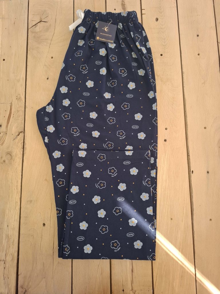 شلوار خانگی پلاس‌سایز گل‌دار