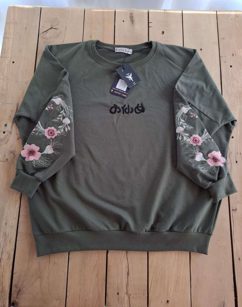 بلوز آستین گل دوزی شده