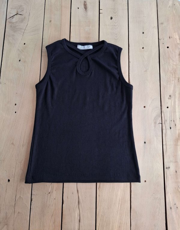 تاپ حلقه ای مشکی