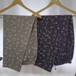 شلوار راحتی خانگی زنانه نخ پنبه در رنگ های ماشی و بادمجونی با کمر کشی نرم و پارچه لطیف