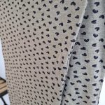 پارچه نرم شلوار خانگی زنانه طوسی طرح دار