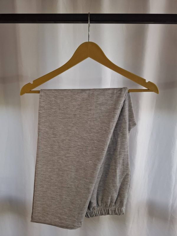 شلوار خانگی طرح ساده طوسی